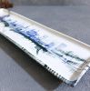 Ceramic Serving Platter L | Rectangular Plate | Blue White | Ceramic Plates by Hideyo. Item made of ceramic compatible with contemporary and japandi style