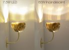 Iris Sconce - Brass or Stainless | Sconces by lightexture | The Hill at Muza in Troy. Item made of brass