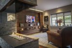 Walnut TV Unit | Media Console in Storage by 1718. Item made of walnut