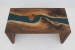 Double Waterfall Walnut Coffee Table | Tables by Chagrin Valley Custom Furniture