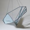 Stainless Steel Outdoor Swing Pool Deck Chair | Easy Chair in Chairs by Studio Stirling. Item composed of fabric and steel in boho or minimalism style