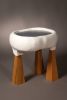 Col. II Table | End Table in Tables by WU Design. Item made of oak wood with fiber works with contemporary & modern style