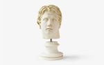 Alexander The Great Bust No:1 (Small) | Sculptures by LAGU. Item composed of marble