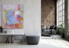 330 Swimming In Sorrento | Oil And Acrylic Painting in Paintings by Anne B Schwartz. Item composed of canvas and synthetic in contemporary style