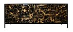Duncan Cabinet Mix Media Artwork On Doors | Sideboard in Storage by Morgan Clayhall