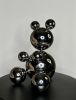 Middle Stainless Steel Bear Gabriel | Sculptures by IRENA TONE. Item composed of steel in minimalism or art deco style