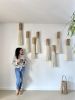 Bamboo & Wool Sculpture | Wall Sculpture in Wall Hangings by Olivia Fiber Art