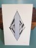 Art Deco Diamond ~ Original Drawing | Drawings by Chrysa Koukoura. Item composed of paper