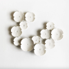 Grace - Wall art installation flowers, handmade in England f | Wall Sculpture in Wall Hangings by Elizabeth Prince Ceramics. Item made of ceramic