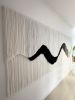 "Moments" Large-Scale Fiber Art Wall Installation | Tapestry in Wall Hangings by Olivia Fiber Art. Item composed of wood & wool compatible with boho and minimalism style