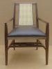 Walnut Dining Chair With Arms | Chairs by CraftsmansLife: Donald DiMauro Woodwork & Design. Item made of walnut with leather