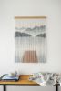 Mountain and Lake Tapestry | Wall Hangings by WOOL + ROPE. Item made of oak wood & wool