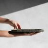 Large Oval Tray in Earthen Brown Concrete | Decorative Tray in Decorative Objects by Carolyn Powers Designs. Item composed of concrete compatible with minimalism and contemporary style