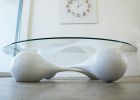 “Untouchables”  white sculptural coffee-table | Coffee Table in Tables by JAN PAUL. Item composed of wood & glass compatible with minimalism and contemporary style