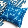 Folio Indigo Silk Pillow | Pillows by Studio Variously. Item made of fabric