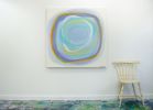 Blue Oasis | Oil And Acrylic Painting in Paintings by Claire Desjardins. Item made of canvas
