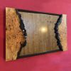Eye-catching Live Edge Cherry Burl Mirror | Decorative Objects by thomas weber. Item made of wood with glass works with boho & country & farmhouse style