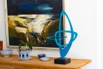 Equilibrium | Sculptures by Paul Stein Sculpture. Item composed of steel compatible with minimalism and mid century modern style