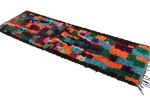 Vintage Moroccan Runner with Polychromatic Geometric Pattern | Area Rug in Rugs by Rug and Kilim