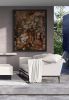 "zion" (sold) | Oil And Acrylic Painting in Paintings by VISCERAL HOME STUDIO. Item made of canvas & concrete compatible with mid century modern and contemporary style