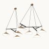 Emily Group of Seven Pendant Light – Dark Bronze Semi-Matte | Chandeliers by MOSS Objects. Item composed of oak wood & steel compatible with contemporary and modern style
