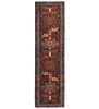 Vintage Purple Geometric 2'6X9'7 Ardabil Runner Rug | Rugs by Magic Rugs. Item composed of cotton