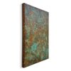 Textured Copper Wall Panel with Green & Brown Patina | Wall Sculpture in Wall Hangings by Element 29 Metalcraft. Item composed of copper in contemporary or modern style