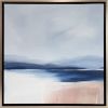 Coastal View I- Framed Original Painting on Canvas 24"x24" | Oil And Acrylic Painting in Paintings by 330art. Item composed of canvas and synthetic in contemporary or country & farmhouse style