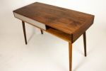 Two Third | Desk in Tables by Curly Woods. Item made of maple wood with concrete works with mid century modern style