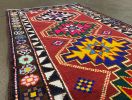 Vintage Herki Turkish Rug Runner | 2.11 x 13.4 | Area Rug in Rugs by Wool and Rug. Item made of wool works with boho & mid century modern style