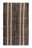 Vintage Turkish Kilim rug in Beige-Brown Stripe Patterns | Area Rug in Rugs by Rug and Kilim