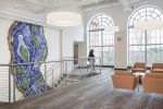 Mississippi River Renewal | Public Mosaics by Stacia Goodman Mosaics | St. Cloud State University in St. Cloud. Item composed of ceramic and glass