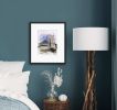 Painting with watercolour landscape | Watercolor Painting in Paintings by Oplyart. Item made of paper works with contemporary & country & farmhouse style