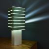 Exigen by Mnima. Table Light Sculpted from Solid Aluminum. | Table Lamp in Lamps by mnima. Item composed of aluminum & leather