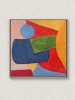 Modern Geometric Canvas Wall Art | Oil And Acrylic Painting in Paintings by Berezart. Item made of canvas compatible with boho and minimalism style