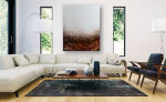 'AUTUMN' - Luxury Epoxy Resin Abstract Artwork | Oil And Acrylic Painting in Paintings by Christina Twomey Art + Design. Item composed of synthetic