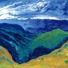 Blue Ridge Cloud Shadows | Oil And Acrylic Painting in Paintings by Catherine Twomey | Emporium Center / Arts & Culture Alliance in Knoxville. Item composed of canvas and synthetic