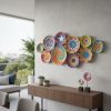 Set of 10 Colourful African Wall Plates | Decorative Plate in Decorative Objects by Sarmal Design. Item composed of fiber in boho or minimalism style