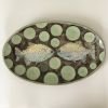 Ceramic Platter with Spotted Fish | Serveware by Marla Benton. Item made of ceramic