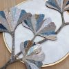 Ginkgo branch mosaic wall art | Wall Sculpture in Wall Hangings by Julia Gorbunova. Item composed of ceramic and glass