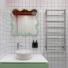 Hvyli 8 - Wall Wavy Mirror | Decorative Objects by oitoproducts. Item made of wood with glass works with minimalism & contemporary style