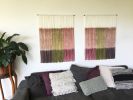 GELATI Pastel Textile Fiber Art Wall Hanging | Macrame Wall Hanging in Wall Hangings by Wallflowers Hanging Art. Item made of oak wood & wool compatible with minimalism and mid century modern style