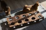 004_mei (dining table for cats) | Tables by CHICHOIMAO. Item made of walnut works with minimalism & contemporary style