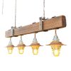 Telegraph Pole Crossarm Beam Chandelier Insulator Metal Hood | Chandeliers by RailroadWare Lighting Hardware & Gifts. Item composed of wood and metal in country & farmhouse or eclectic & maximalism style