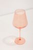 Estelle Colored Wine Stemware {Coral Peach Pink} | Cups by Estelle Colored Glass