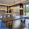 Carbon Black Brass Tunnel Table | Dining Table in Tables by YJ Interiors. Item made of wood & brass