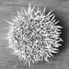 "The desire to be in control #4" small round wall sculpture | Wall Hangings by Natasha Kanevski. Item made of canvas compatible with minimalism and contemporary style