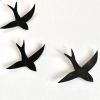 Set Of Seven Porcelain Swallow Wall Art | Wall Sculpture in Wall Hangings by Elizabeth Prince Ceramics. Item composed of ceramic in contemporary or industrial style