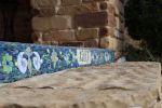 Mosaic stairway | Public Mosaics by Sarah Wandrey Mosaics. Item made of glass