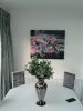 'Hibiscus Burst' fine art print on canvas | Prints by Judy Century Art. Item composed of paper